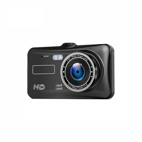 4" Car Camera Recorder Dual Front and Rear HD 1080P Dash Cam Night Vision