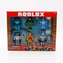6PCS Roblox PVC Figura de Acción Modelo Niños Juguetes Campeón del Mundo y Caja