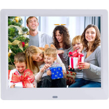 (10 tuuman valkoinen) Digitaalinen valokuvakehys Picture Video Playback Digitaaliset kuvakehykset