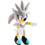 (Ασημί 30CM) Sonic The Hedgehog Plush Doll Knuckles Tails Παιδικό δώρο 1