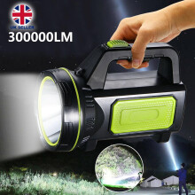 300000LM LED φακός προβολέα χειρός φακός φακός φως USB επαναφορτιζόμενη