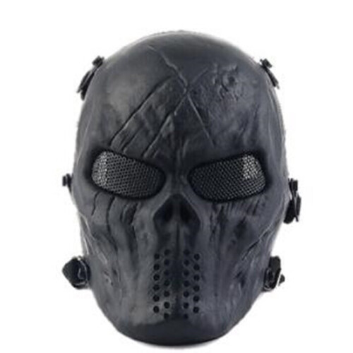 Airsoft Paintball Full Face Skull Mask Προστασία Εξωτερική Τακτική Gear