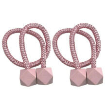 (Rosa, 2 PCS) Forte magnético Cortina Tie Backs Fivela Clips Holdbacks Corda Tiebacks
