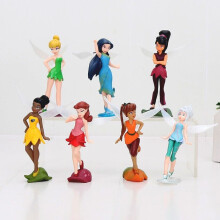 7 ks/sada TinkerBell Tinker Bell Fairy Action Stand Akčné figúrky pre deti Hračky
