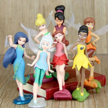 7 ks/sada TinkerBell Tinker Bell Fairy Action Stand Akčné figúrky pre deti Hračky