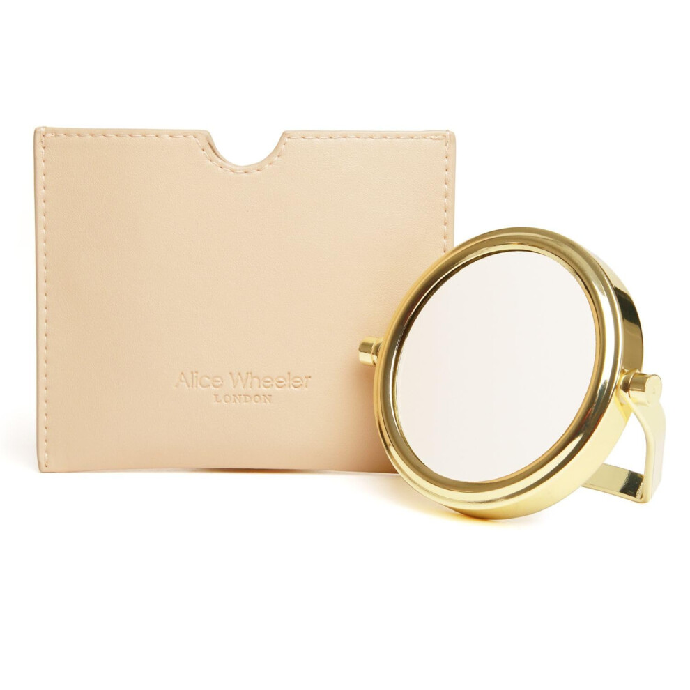 Alice Wheeler (Sand) Compact Venice Mirror