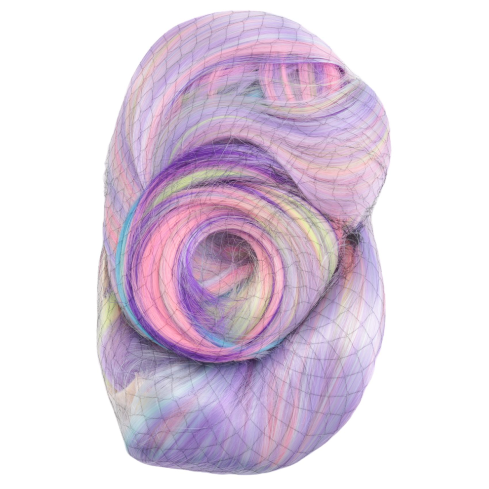 Exogio Unisex Rainbow Wig European & American Cosplay Long Wavy Curly Wigs