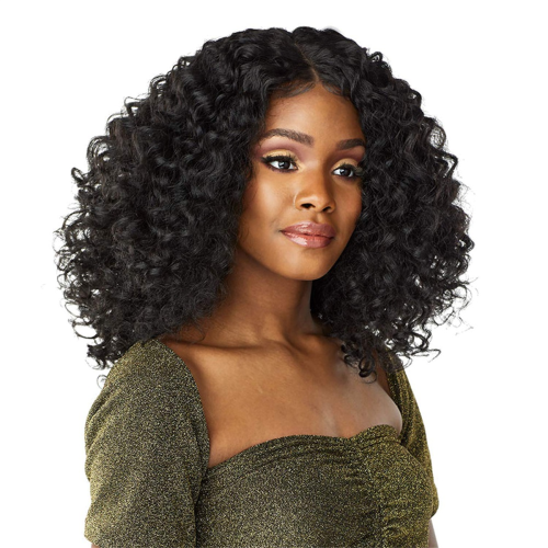 HD Lace Front Wig Middle Parted Curly Big Wave Women's 2