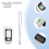 Finger Clip Oximeter Bluetooth Digital Green 6