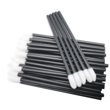 300 STUKS Wegwerp Lippenborstel Make Up Borstel Lippenstift Glans Wands Applicator Make-Up Beauty Tool Zwart