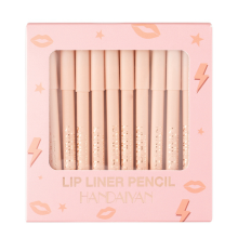 12-Kleuren Lipstick Lip Liner Set Gebruiksvriendelijke Fluwelen Matte Lipgloss Natuurlijk en Langdurig