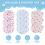 10Pcs Waterproof Shower Cap Elastic Bath Hat for Women Reusable 6