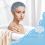 10Pcs Waterproof Shower Cap Elastic Bath Hat for Women Reusable 7