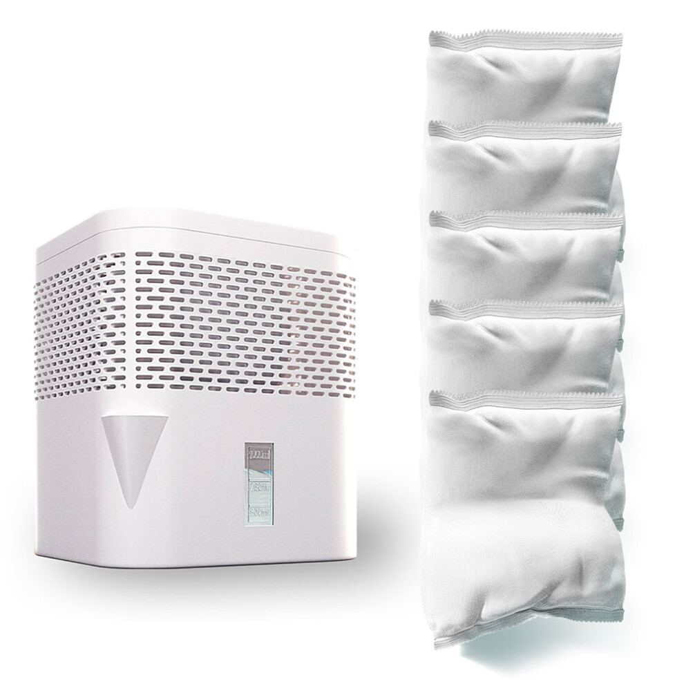 Bonaura White (White) Airone Lite Automatic Dehumidifier / No Electricity Needed / 1L Capacity / Pour Spout & Level Indicator