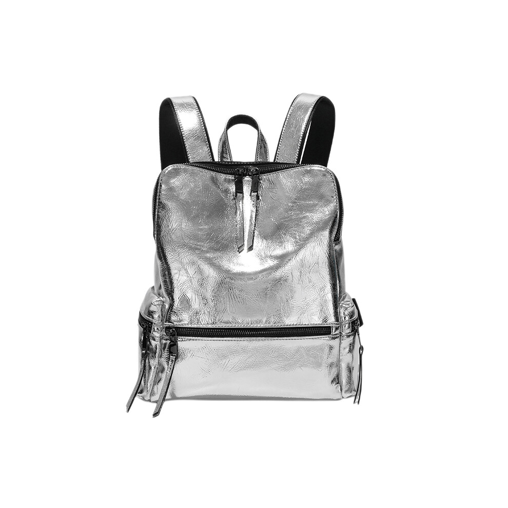 FrüHlings- Und Sommer Mode PersöNlichkeit Silber Reflektierender Rucksack UmhäNge Tasche Ms.-image
