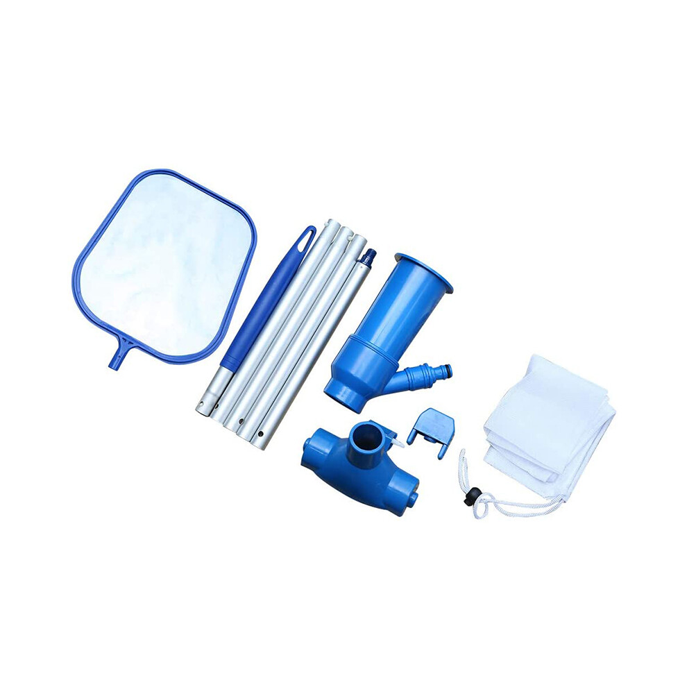 Kit D'éCumeur de Piscine Nageur Aspirateur pour L'Entretien la Nettoyage D'éTang, Feuilles