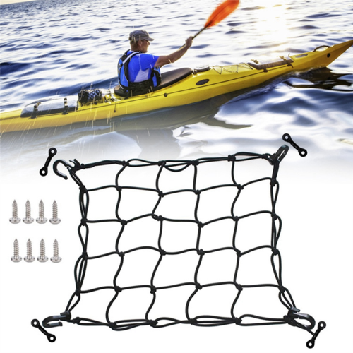 Deck Cargo Net with Lashing Hooks Heavy Duty Luggage Netting Mesh 2