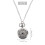 Montre Gousset Quartz Alliage Argent Pendentif Collier 5