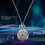 Montre Gousset Quartz Alliage Argent Pendentif Collier 6