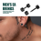 1 par herre barbell-ørestuds, 4 mm, sort 6