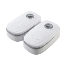 Comedero Autom?tico para Gatos y Perros con Temporizador, Cuenco Doble de 350 Ml, Cuantitativo Mascotas, Accesorio B