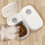 Automatic Timing Pet Cat Feeder 350ml Dish Bowl Double B 3