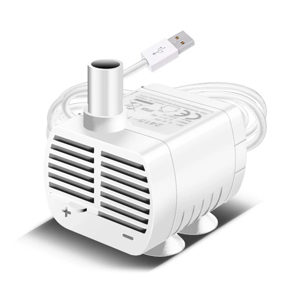 Silencieux USB Pompe à Eau Brushless pour Animaux de Compagnie Distributeur D'Eau Rockery Fish Tank Submersible Pompes Aquarium,A