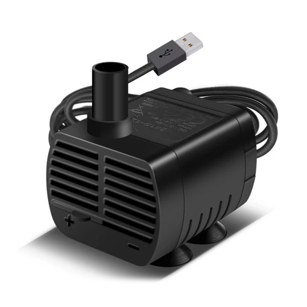 Silencieux USB Pompe à Eau Brushless pour Animaux de Compagnie Distributeur D'Eau Rockery Fish Tank Pompes Submersibles Aquarium,B