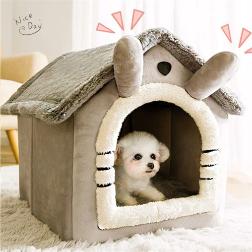 Cat/Dog Bed Removableand Washable Foldable Pet Sleepping S 2