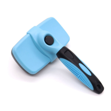 Escova Impermeável Autolimpante para Cães Eliminar e Cuidar de Gatos Pêlo Curto Longo, Cerdas Sem Suavemente, Azul