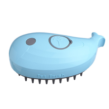 Cat Steam Brush - Escova Autolimpante para Gatos Massagem, Animais de Estimação A Vapor Remover Cabelos Emaranhados e Soltos Azul