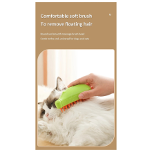 Escova de Vapor para Gatos, EléTrica 3 em 1 Cabelos Massagem, Pente RemoçãO Pelos Animais EstimaçãO B