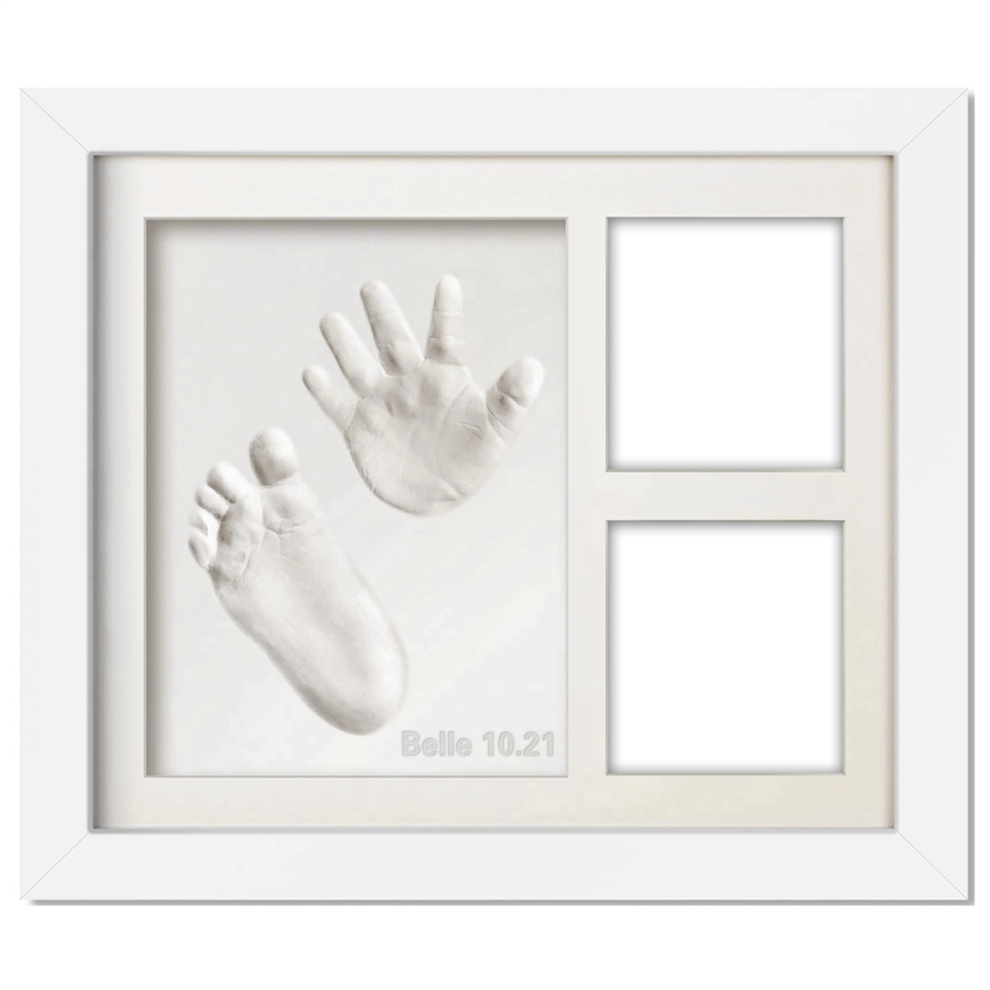 Exogio Cute Baby Hand&Footprints Kit, Pet Footprints Clay Kit Picture Frames