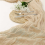 Cheesecloth Table Runner Boho Gauze for Wedding Beige 4Pcs 5