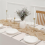 Cheesecloth Table Runner Boho Gauze for Wedding Beige 4Pcs 8