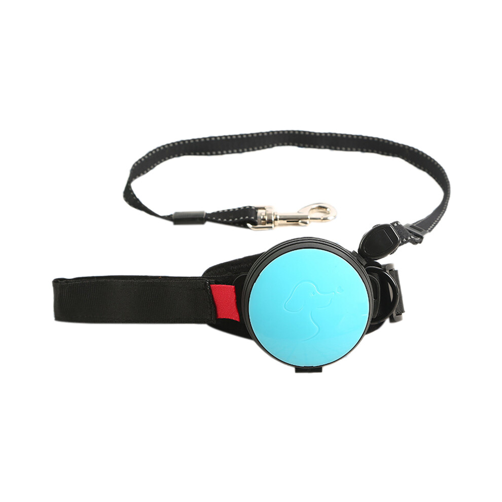 Retractable Dog Leash 3 Meter Wrist Strap Running Jogging Rose Blue