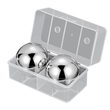 2 PeçAs Cubos de Gelo AçO InoxidáVel Bolas Congelamento RáPido UtensíLios Bar Cozinha Redonda UíSque