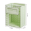 Kitchen Wall-Mounted Trash Can Cabinet Hanging Can,Light Green 5
