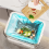Kitchen Wall-Mounted Trash Can Cabinet Hanging Can,Light Green 7