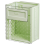 Kitchen Wall-Mounted Trash Can Cabinet Hanging Can,Light Green 3
