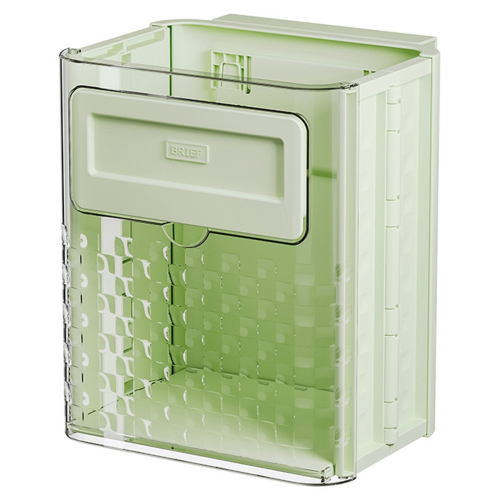 Kitchen Wall-Mounted Trash Can Cabinet Hanging Can,Light Green 2