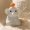 Cute Elephant Lamp, Silicone Night Light with 30 Minutes Timer,White 6