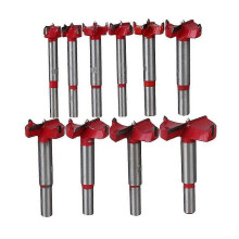 (As show, One size) 10pcs Professional Forstner Drill Bit Set Woodworking Hole Saw Wood Cutter, Alloy Steel Wood Drilli