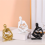 White Thinkers Resin Statue Reading Ornament, A 7
