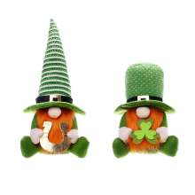 . Patricks Day-Dekorationen - Day-, Zwerg-PlüSch, GrüN, Irische Kobold-Puppe, Kobold-Figur