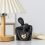 Mini Couple Statue TV Stand Decor Abstract Sculpture Black A 4