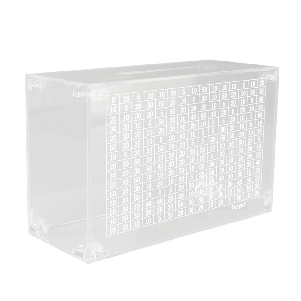 Tirelire Transparente pour Enfants et Adultes, en Acrylique Transparent, Adulte avec Compteur Objectif D'Épargne, Meilleur Cadeau 10 000