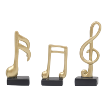 3 Pezzi di Decorazioni per Note Musicali, Regali Figurine Musicali Statue Moderne, Scultura, Centrotavola la Casa, ,