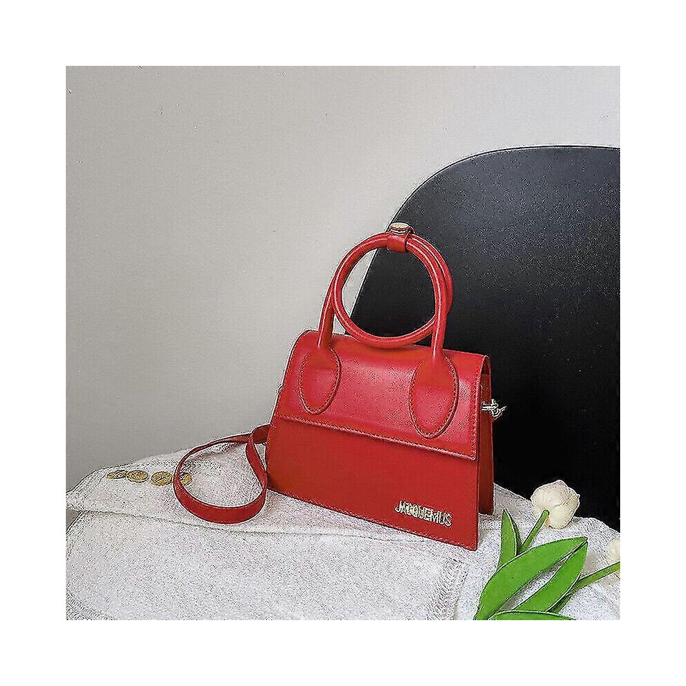 (Red, One Size) New Fashion One-Shoulder Diagonal Handbag Ladies Shoulder Messenger Bags 5062994733390