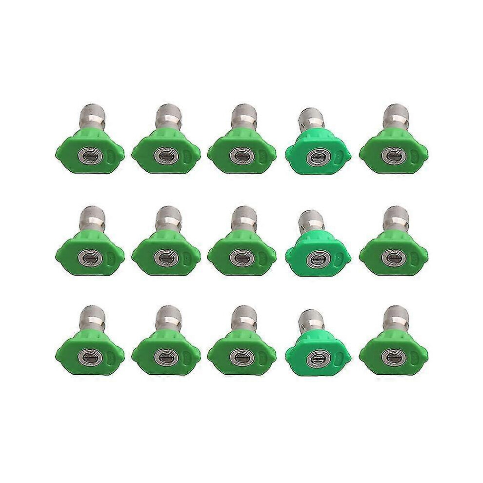 (As show, One size) 15 X Stainless Steel 25 Degree Spray Nozzle Green Tip 1.0 1.2 1.4 2.0mm Boris-image-OPC-PG8H2GF-NEW